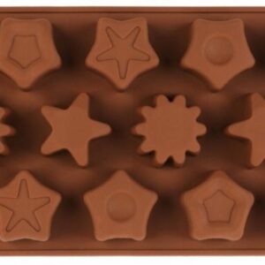 Silikonowa Forma do Czekolady Pralinki - gwiazdki mix
