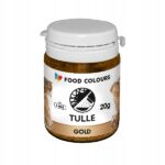 Tiul w proszku jadalny złoty do dekoracji TULLE GOLD - 20g