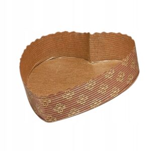 FORMA PAPIEROWA DO PIECZENIA małe serce (100g) 13x3,5cm 1szt