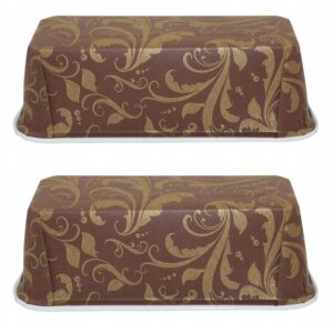 FORMA PAPIEROWA DO PIECZENIA prostokątna Plumpy Złoty Wzór 155x55x60 2szt