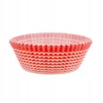 FOREMKI PAPILOTKI 55x30mm biało-czerwone 100 szt