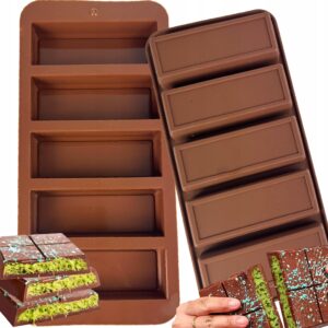 FOREMKA SILIKONOWA DO BLOCZKÓW MUSLI BATONÓW Z CZEKOLADY