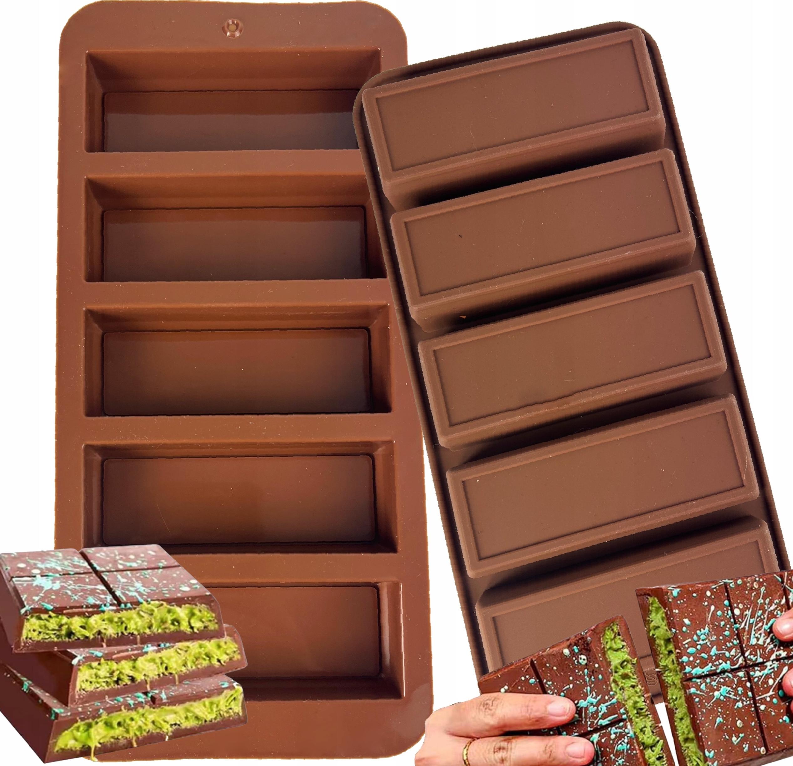 FOREMKA SILIKONOWA DO BLOCZKÓW MUSLI BATONÓW Z CZEKOLADY