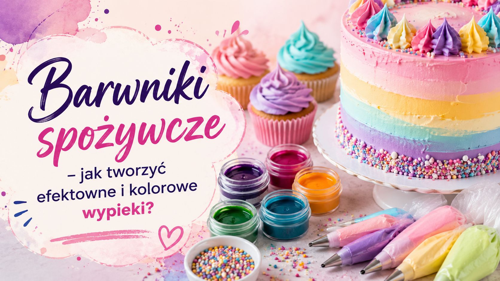 Barwniki spożywcze jak tworzyć efektowne i kolorowe wypieki › Udanewypieki Barwniki spożywcze i kolorowe wypieki