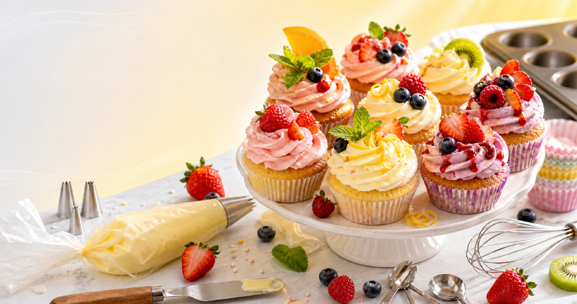 babeczki muffinki na lato › Udanewypieki dekoracje babeczki muffinki na lato